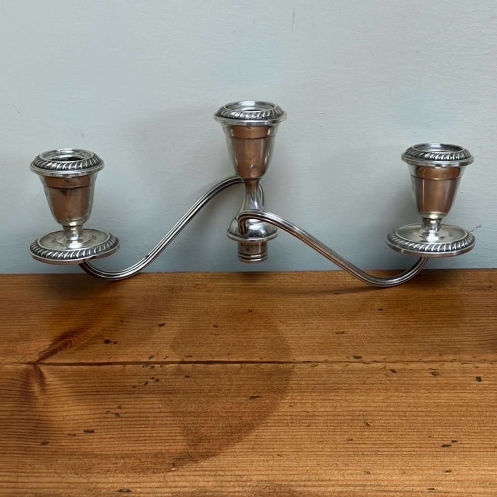 Weighted Sterling Silver Candleabra